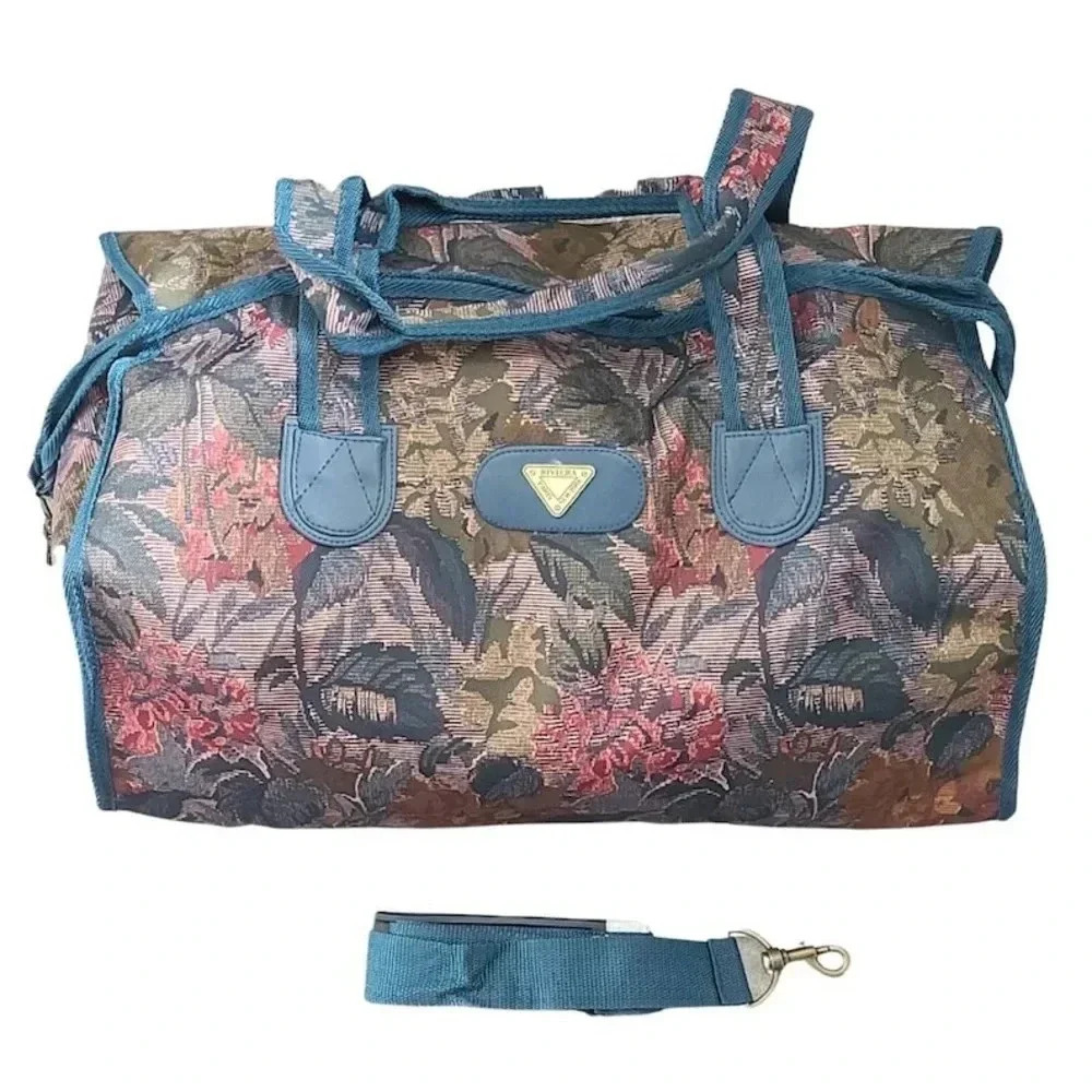 Vintage 80s Riviera Duffle  Bag